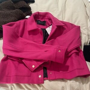 Deluc cropped pink jacket S